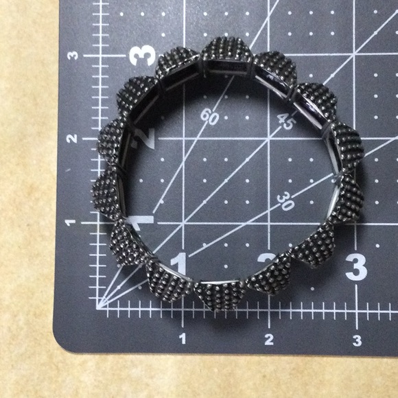 2  Chunky Textured Metal Bracelets - Picture 9 of 10